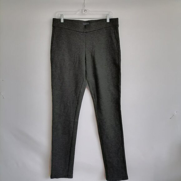 NYDJ Womens Charcoal Black Elastic Waist Pull On Stretch Ponte Legging Size 10 - Picture 1 of 8